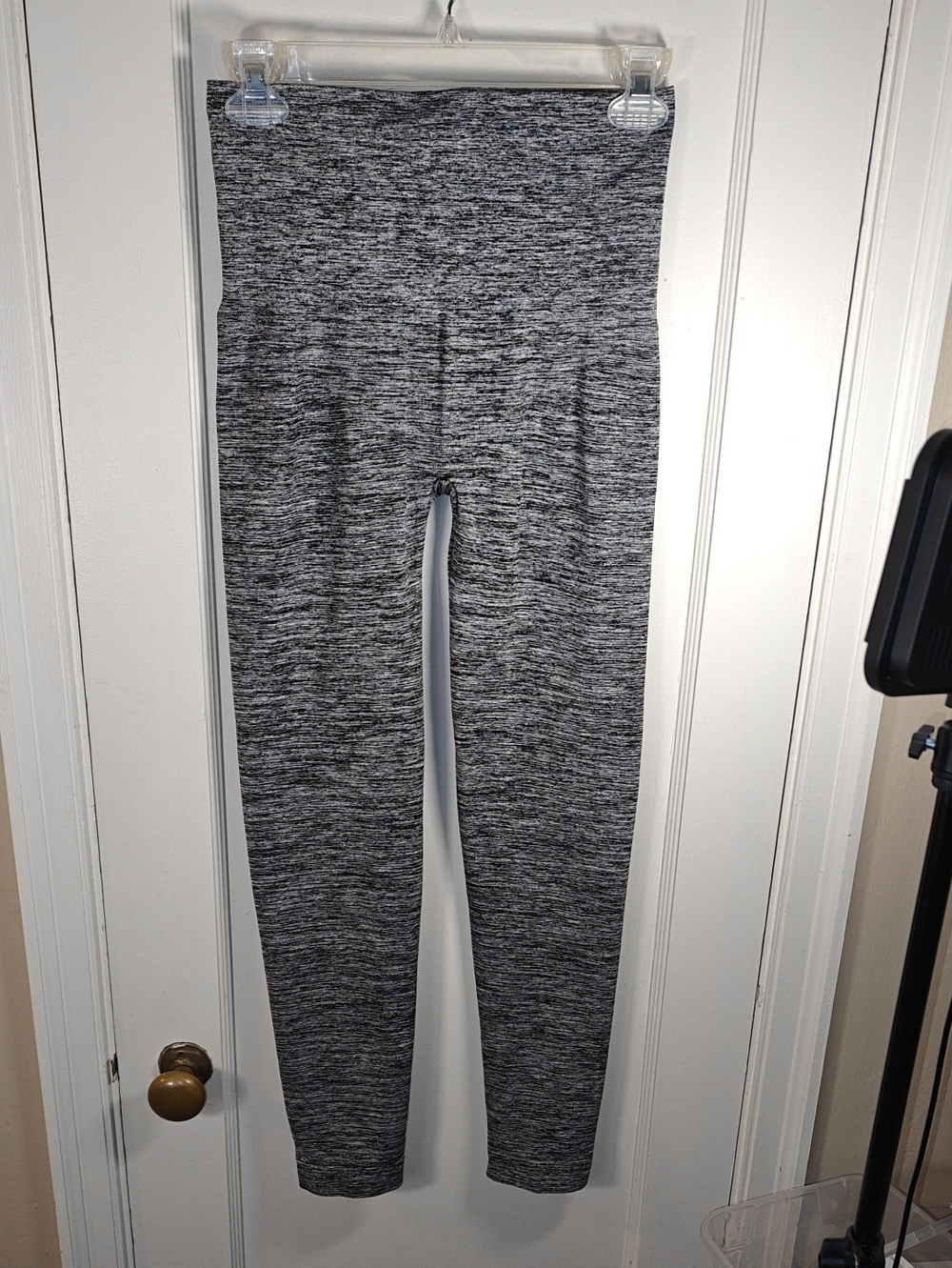 Assets By Spanx Grey Space-Dye High-Rise Leggings